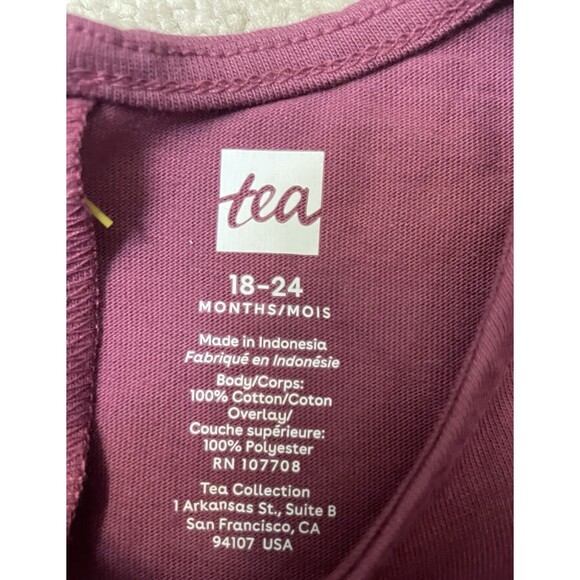 Tea Collection 18-24M Girl Tulle Skirt Dress with Gold Polka Dots - Picture 3 of 6